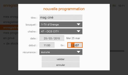 tv orange programme